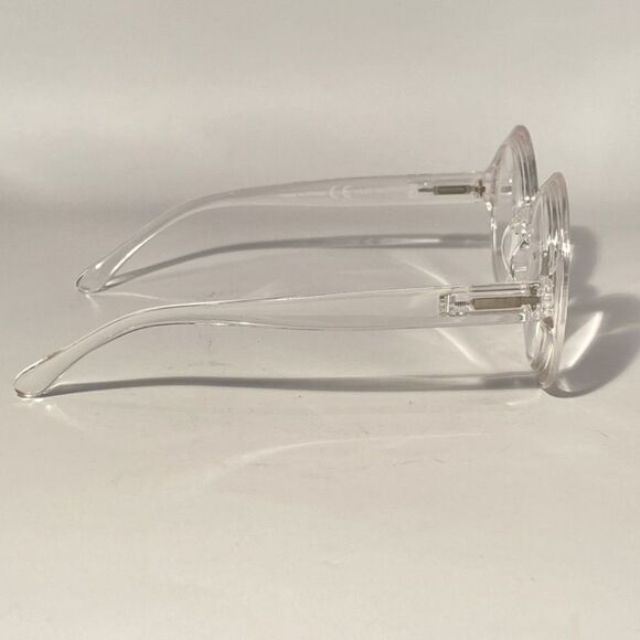 1061 Fern Oversized 2.25 Reading Glasses Readers Round Clear Frames NWT - Picture 6 of 9